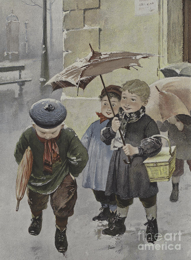Winter Drawing - Independent by Henry Jules Jean Geoffroy