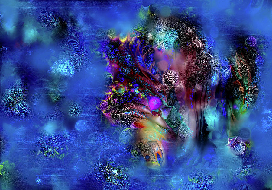 Abstract Digital Art - Inder Water 12m by Natalia Rudzina