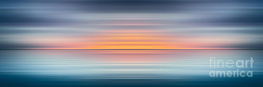 India Colors - Abstract Wide Oceanscape Digital Art