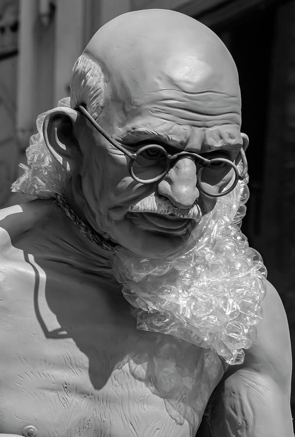 India Day NYC 8_18_2019 Ghandi Statue Photograph by Robert Ullmann