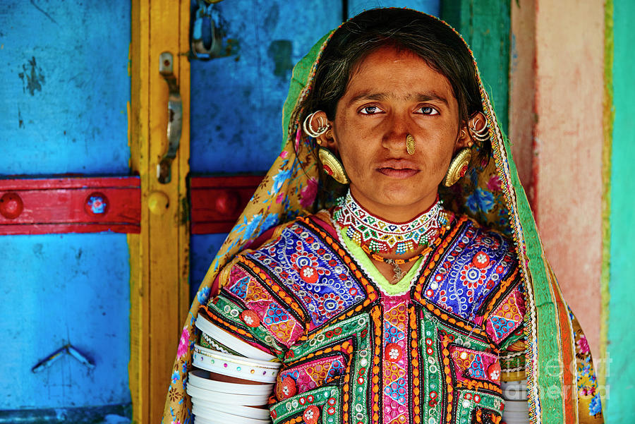 India, Gujarat, Kutch, Ludia Village Photograph by Tuul & Bruno Morandi