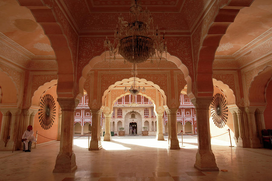 India, Jaipur, City Palace, Arched Photograph by Thomas Brown