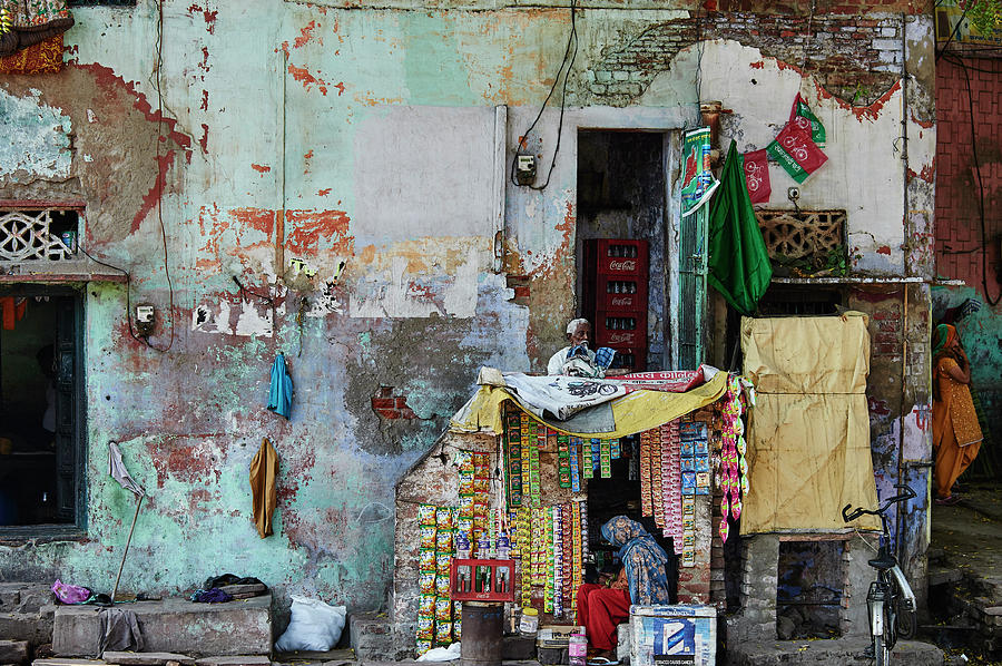 Street Photograph - India by Rui Caria
