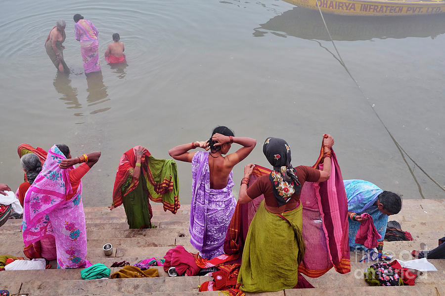 India, Varanasi Benares, Ghats by Tuul & Bruno Morandi