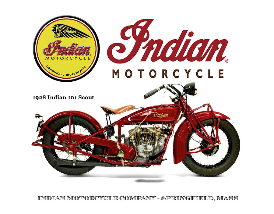 Indian 101 Scout - 1928  Photograph by Doc Braham