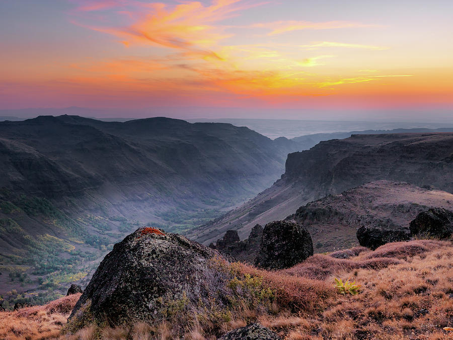 Indian Canyon Steens Mountain Oregon Photograph by Leland D Howard