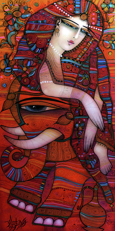 Indian dreams Painting by Albena Vatcheva