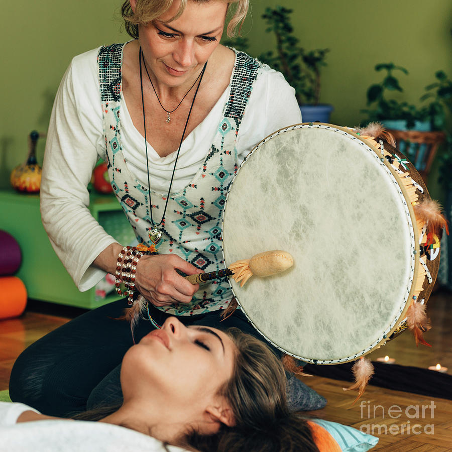 Music Photograph - Indian Drum Sound Therapy by Microgen Images/science Photo Library