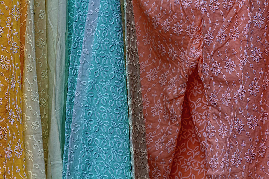 Indian Fabric Photograph by Robert Ullmann