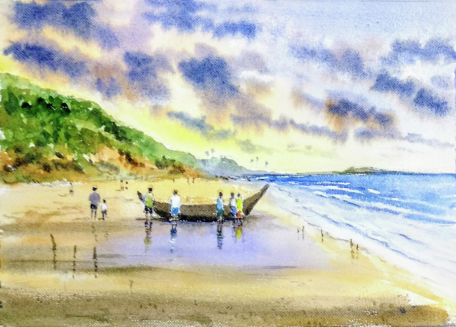 Indian Fishermen Painting