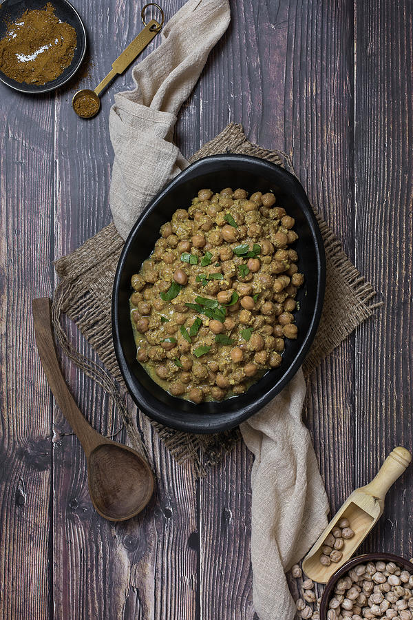 Indian Pea Curry vegeterian Photograph by Vernica Orti