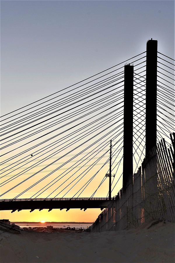 Indian River Inlet Bridge Sunset by Kim Bemis Indian River Inlet Bridge Sunset by Kim Bemis