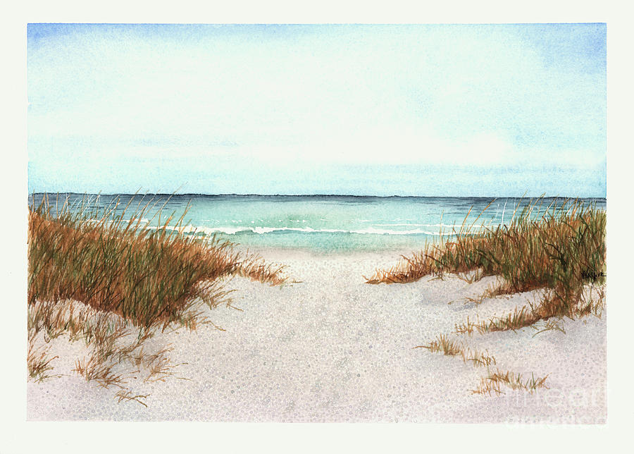 Indian Rocks Beach Painting by Hilda Wagner