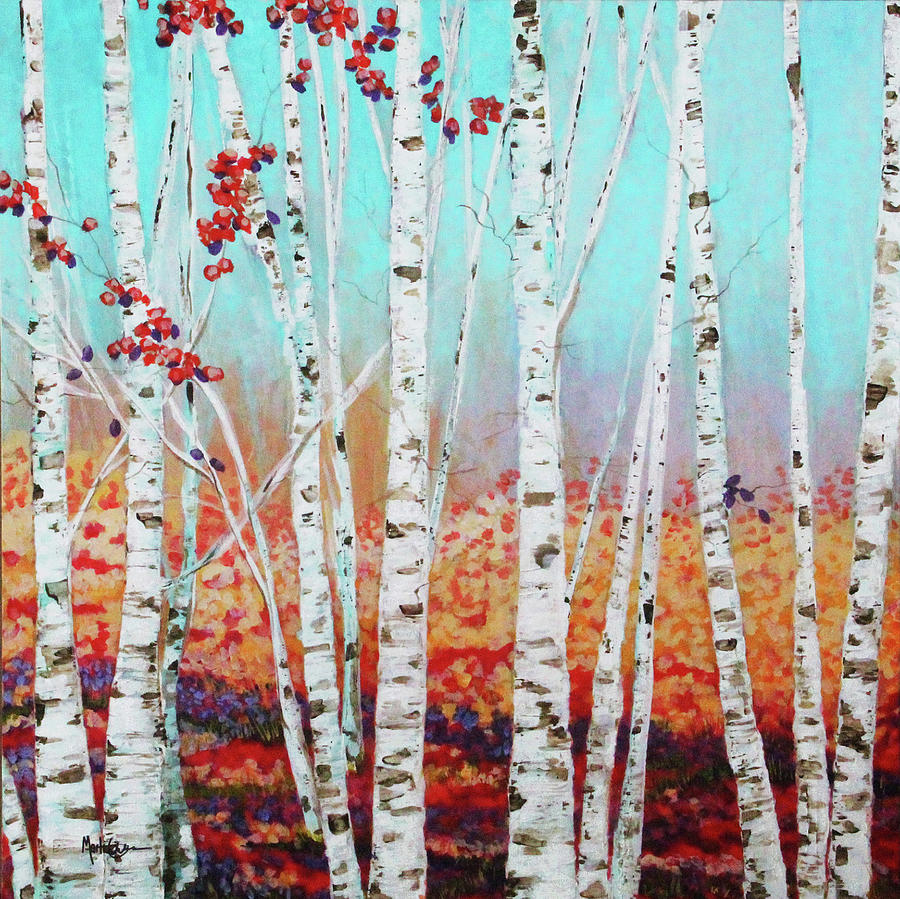 Indian Summer in Colorado Painting by Marti Green