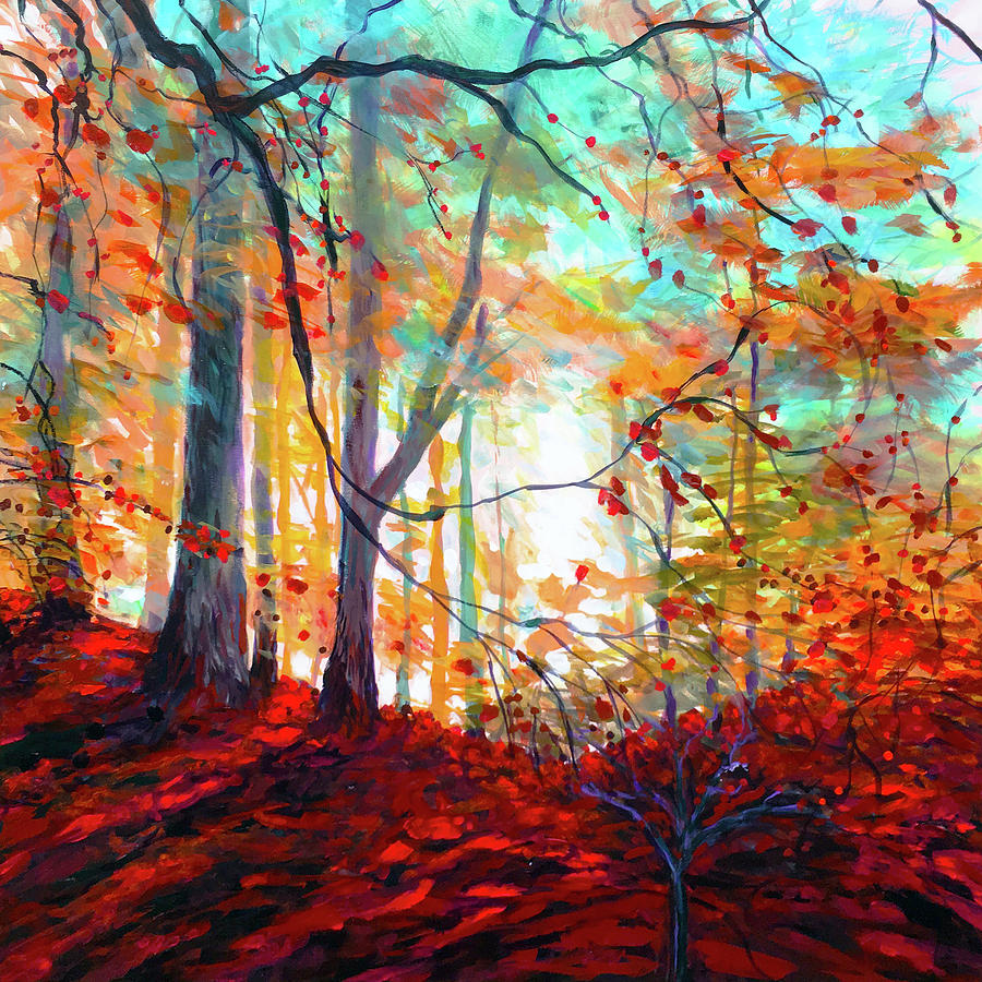 Indian Summer In The Forest Primeval Painting