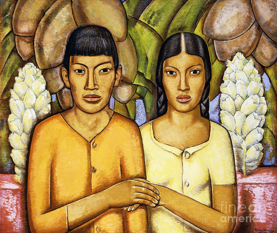 Indian Wedding; Casamiento Indio Painting by Alfredo Ramos Martinez
