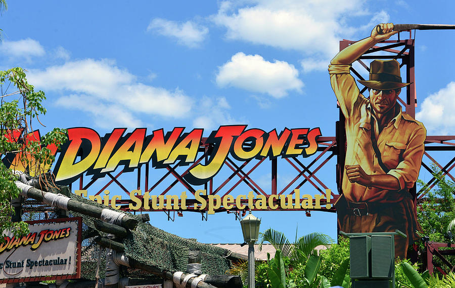 Indiana Jones Epic Stunt Spectacular sign Photograph by David Lee Thompson