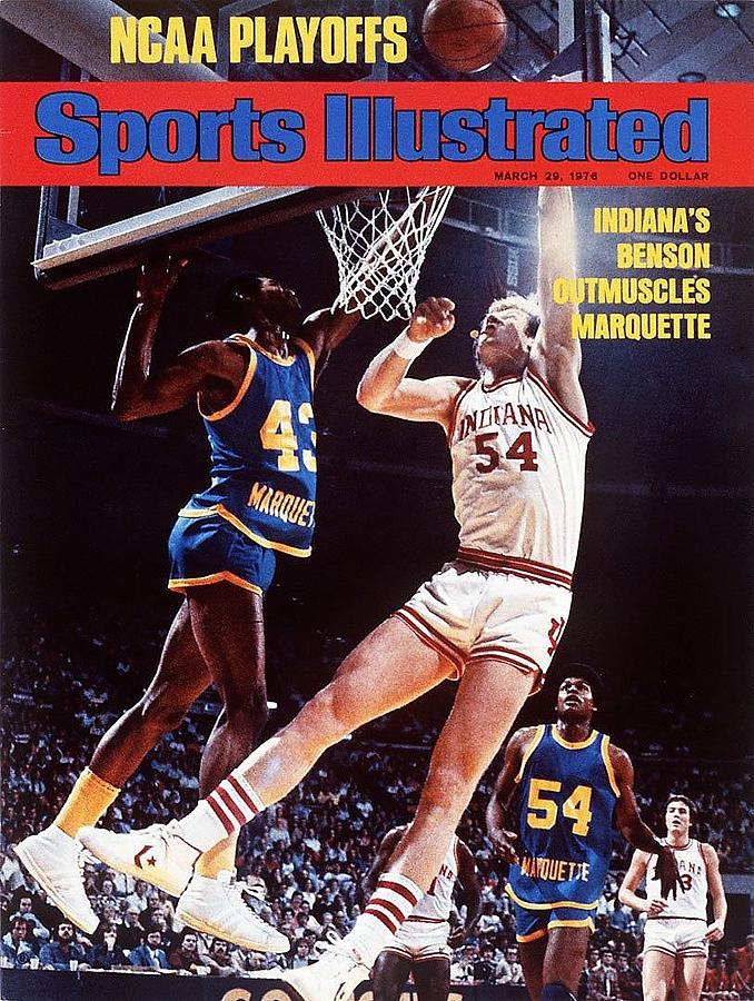 Indiana Kent Benson, 1976 Ncaa Mideast Regional Playoffs Sports Illustrated Cover Photograph by Sports Illustrated