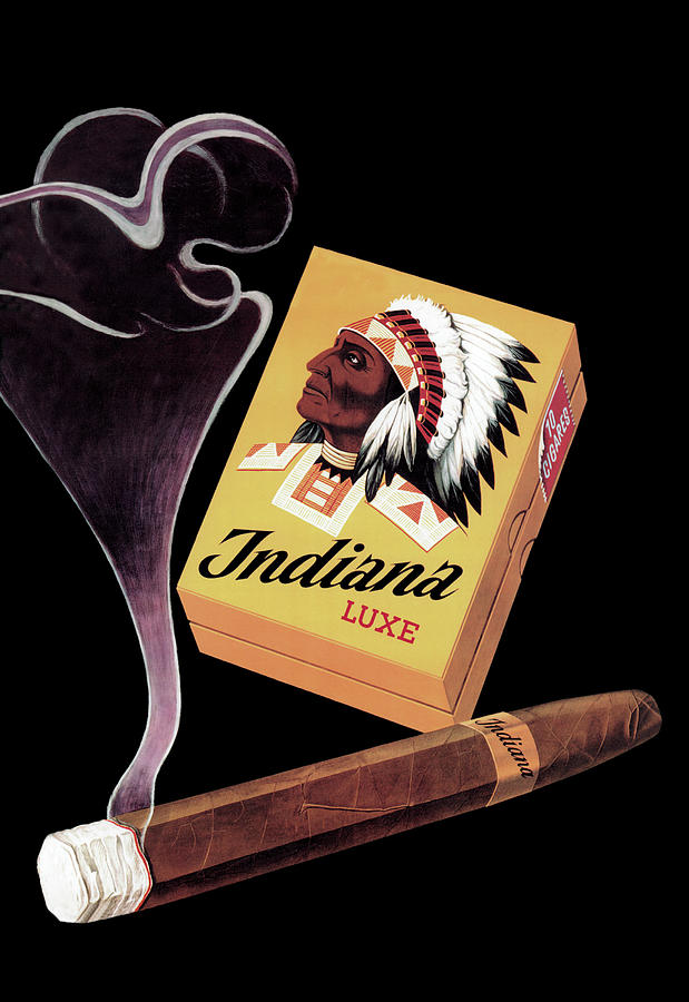 Indiana Luxe Cigars Painting by Hans Handschin