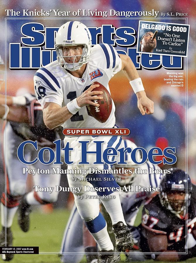 Indianapolis Colts Qb Peyton Manning, Super Bowl Xli Sports Illustrated Cover Photograph by Sports Illustrated