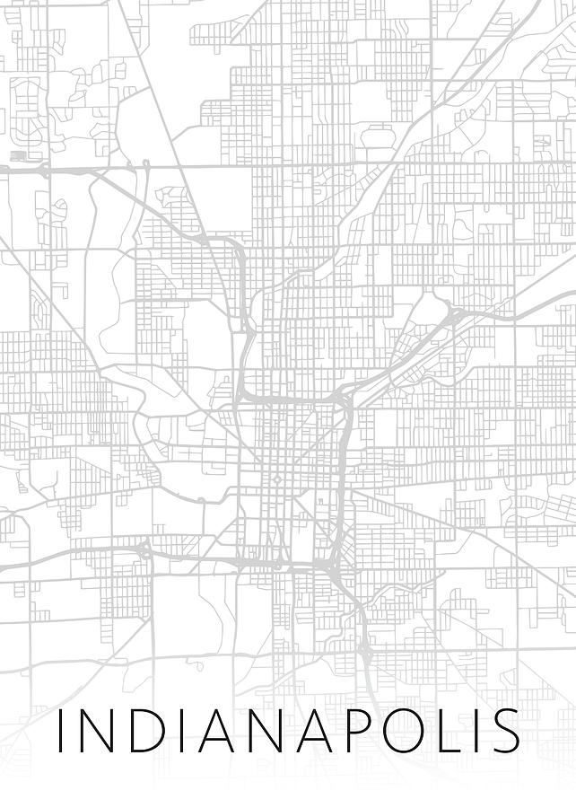 Las Vegas Nevada City Street Map Minimalist Black and White Series Greeting  Card by Design Turnpike