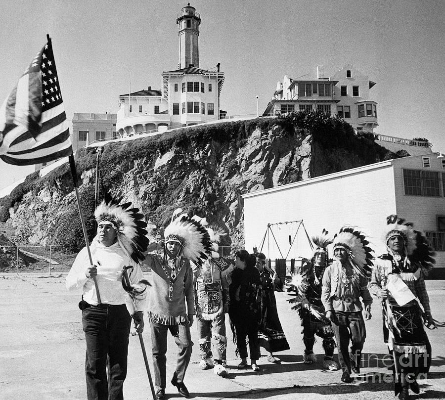 Indians Protesting At Alcatraz Photograph by Bettmann