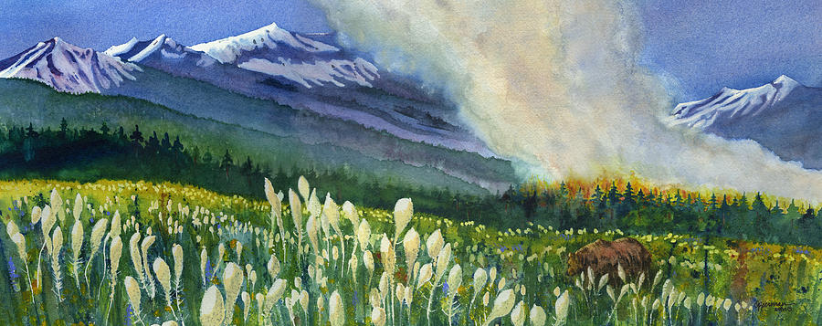 Mountain Painting - Indications of Wilderness by Tonja Opperman