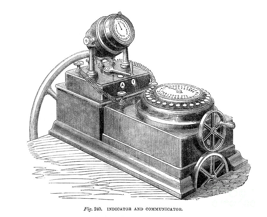 Indicator And Communicator, 1866 Drawing by Print Collector
