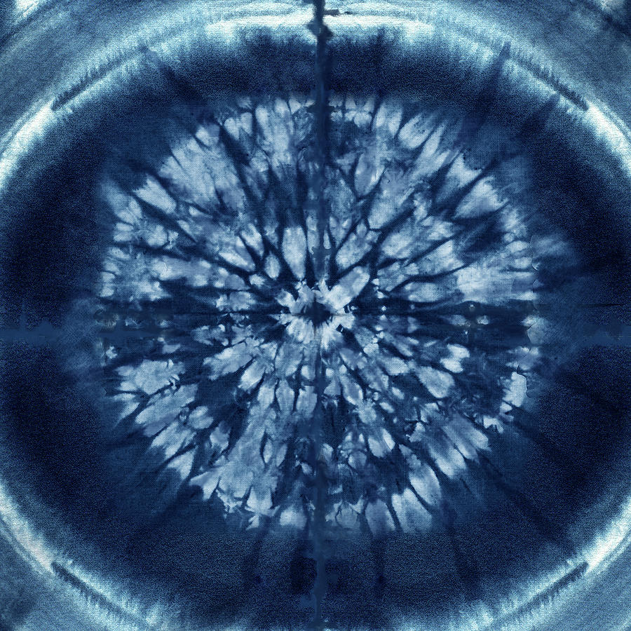 Pattern Digital Art - Indigo Eye by Tina Lavoie