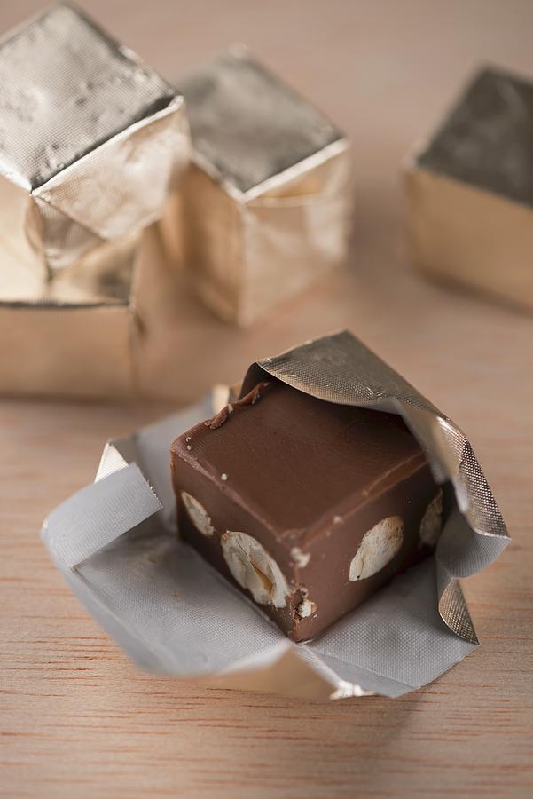 Individually Wrapped Gianduja Chocolates From Turin italy Photograph by Laurange