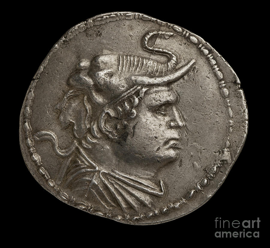 Indo Greek Coin Silver Photograph by Greek