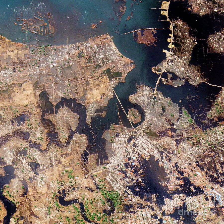 Indonesian Coastline After 2004 Tsunami Photograph by Geoeye/science Photo Library