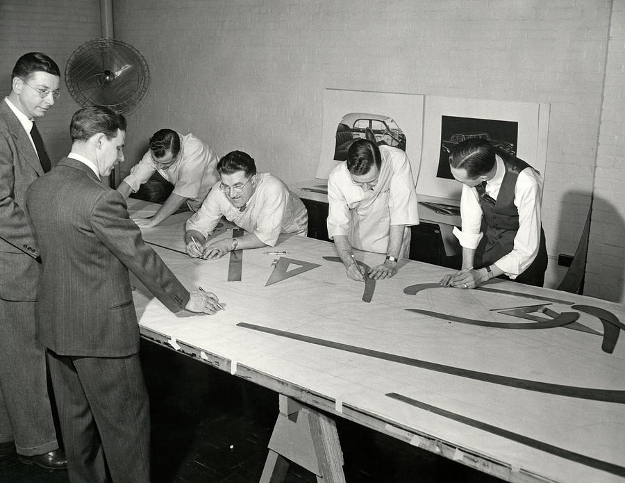 Industrial Designers Photograph by Underwood Archives