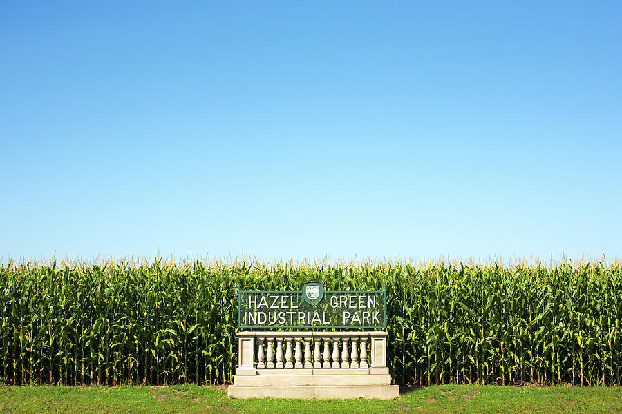 Farm Photograph - Industrial Park Corn by Todd Klassy