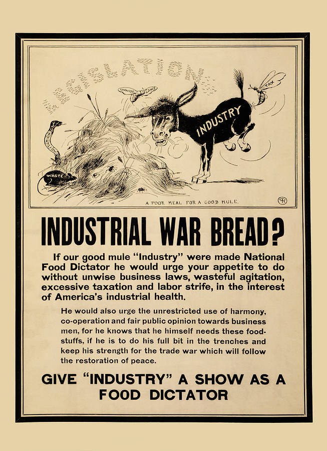Industrial war bread? Painting by Pr
