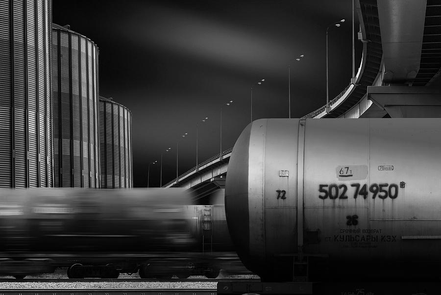 Train Photograph - Industrial Zone by Alexander Karman