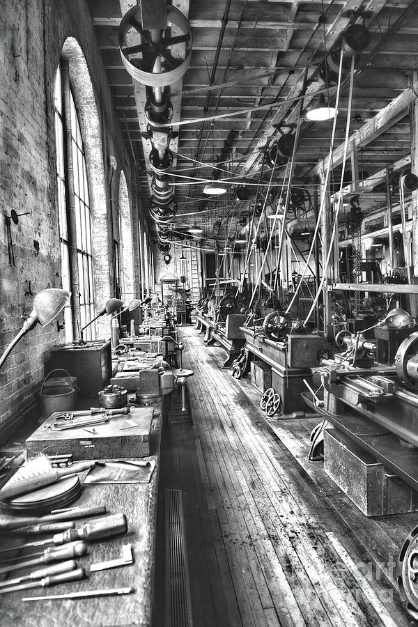 Industry-Made In America black and white Photograph by Paul Ward