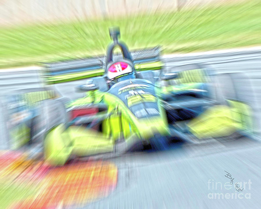 Indy Car Blur Photograph by Billy Knight