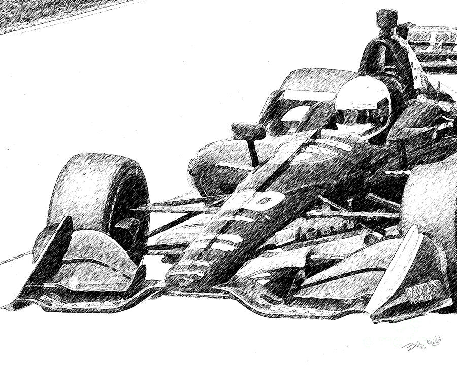 Indy Car Sketch Photograph by Billy Knight