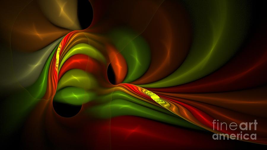Inertia of Color Flow Digital Art by Doug Morgan