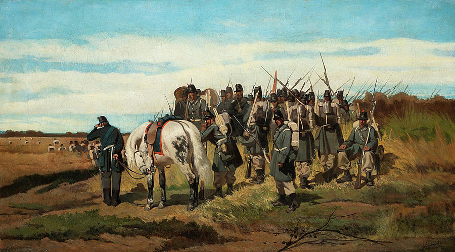 Infantry Painting by Giovanni Fattori - Fine Art America