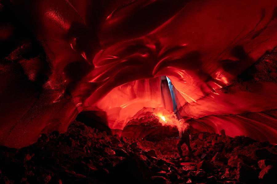 Landscape Photograph - Inferno Ice Cave by Ivan A. Godovikov