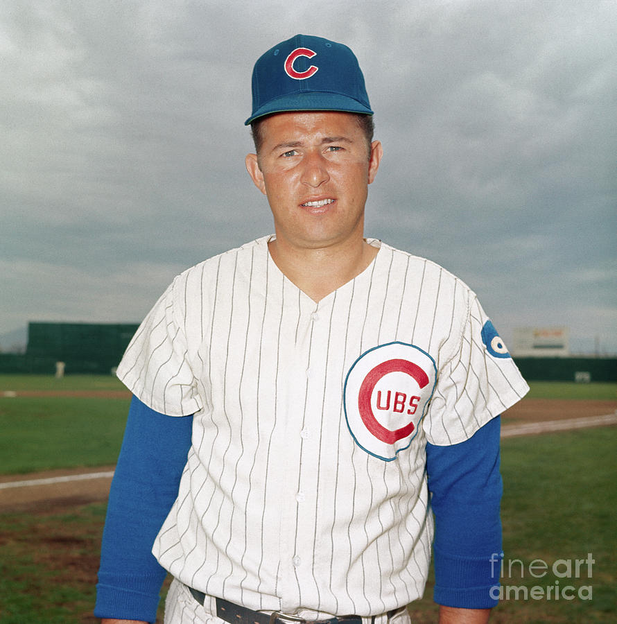 Infielder Ron Santo Of The Chicago Cubs by Bettmann