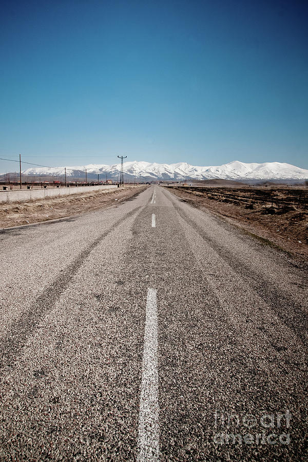 infinit road in Turkish landscapes Photograph by Joaquin Corbalan