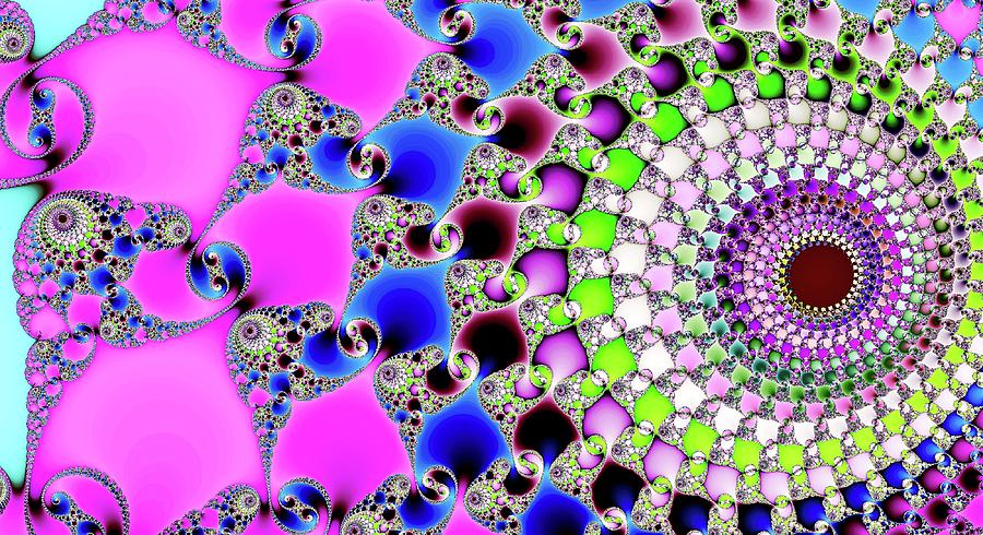 Infinite Spirals Pink Digital Art by Don Northup