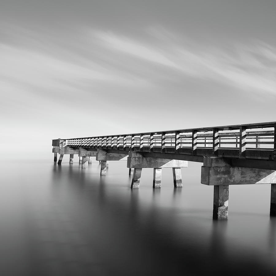 Black And White Photograph - Infinity Pano 2 Of 3 by Moises Levy