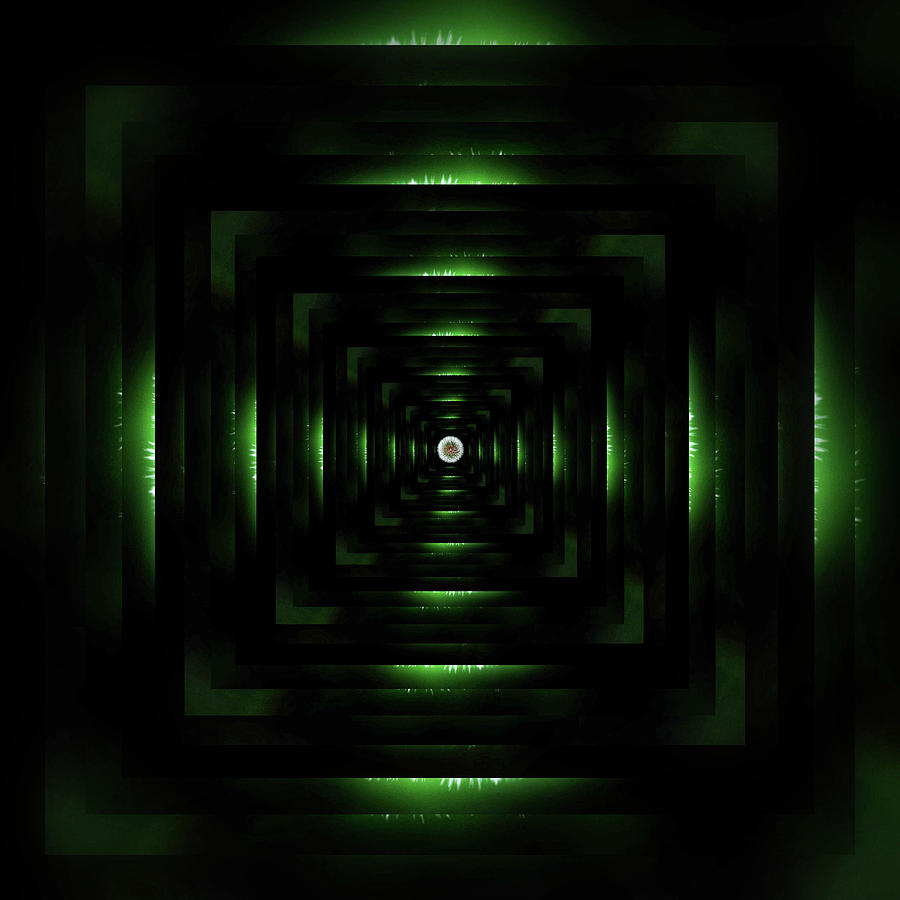 Infinity Tunnel Dandelion Digital Art by Pelo Blanco Photo