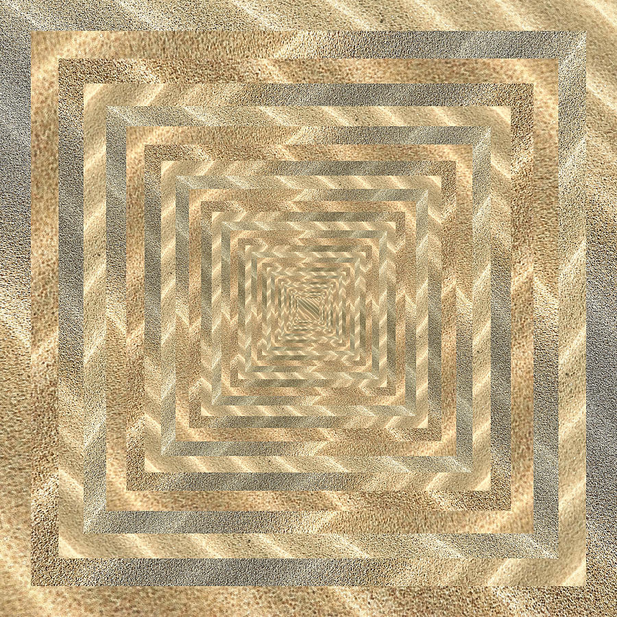 Infinity Tunnel Gold Sand Digital Art by Pelo Blanco Photo