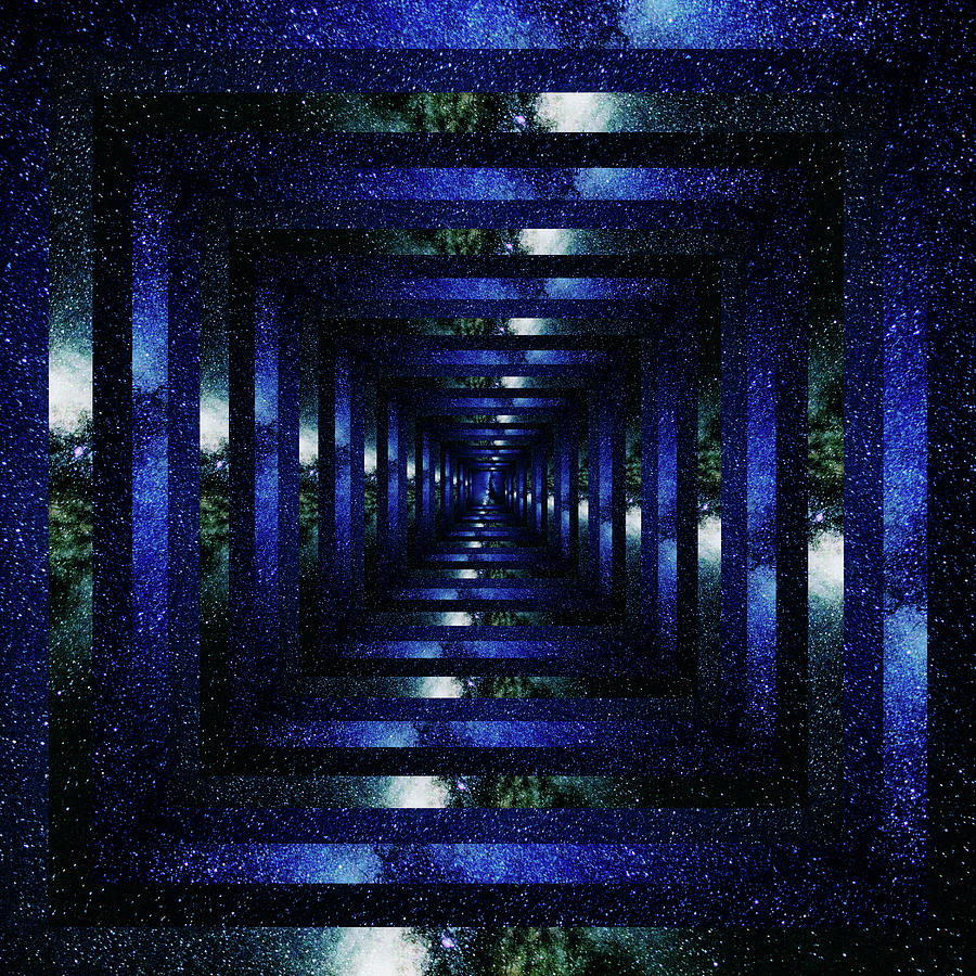 Space Digital Art - Infinity Tunnel Milky Way by Pelo Blanco Photo