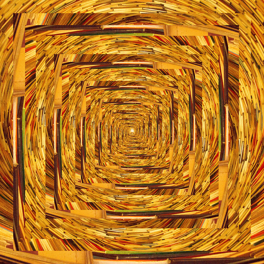Infinity Tunnel Tunnel of Books Digital Art by Pelo Blanco Photo